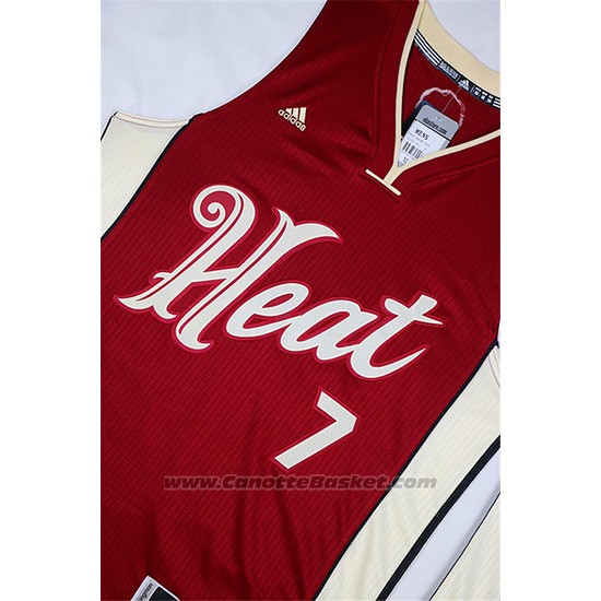 Maglia Natale 2015 Miami Heat Goran Dragic #7 Rosso